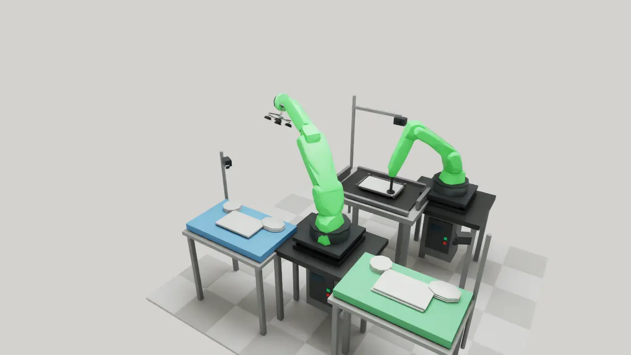 Digital twin of a dual-robot precision finishing cell